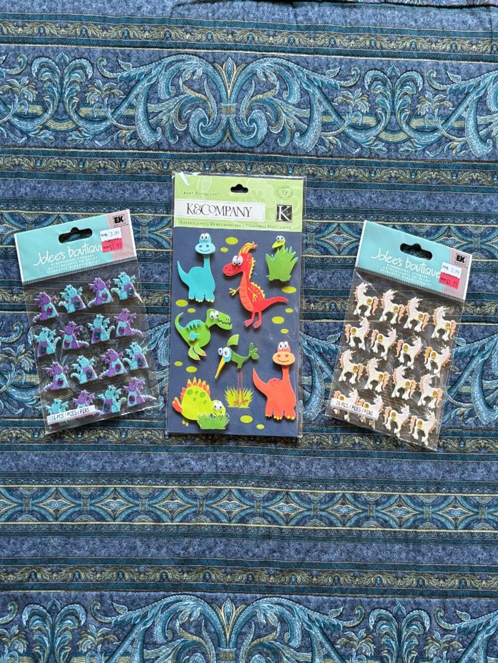 Stickers - Unicorn, Dragon Dinosaur - Dimensional - Scrapbooking, Kid Fun!